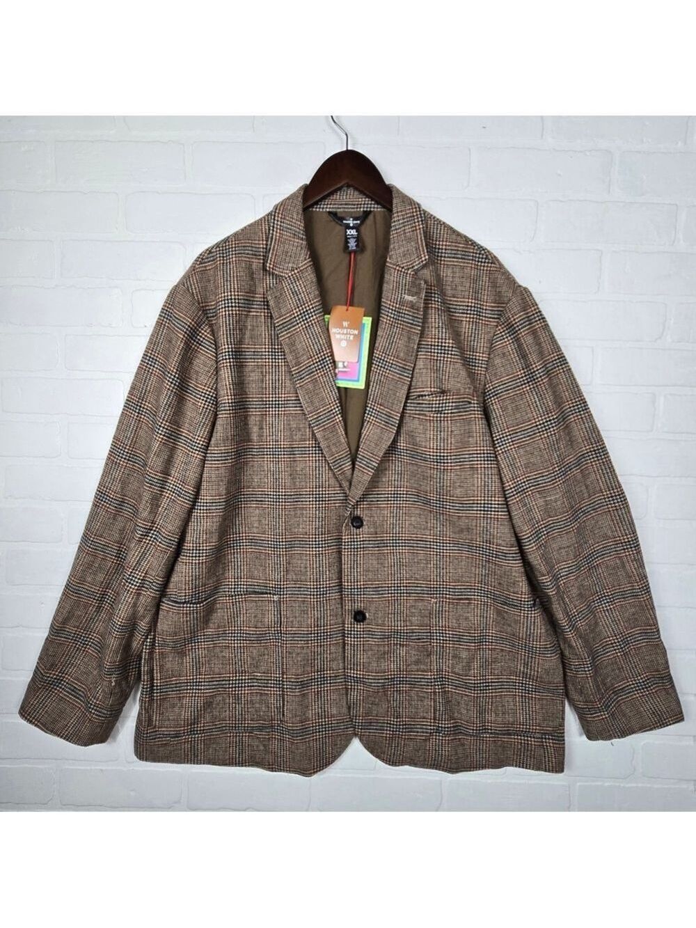 Houston White for Target Brown Plaid Blazer Size XXL